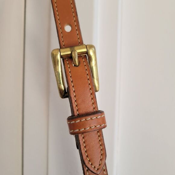 VINTAGE DOONEY & BOURKE Honey Camel Brown Leather Shoulder Bag - Picture 6 of 11